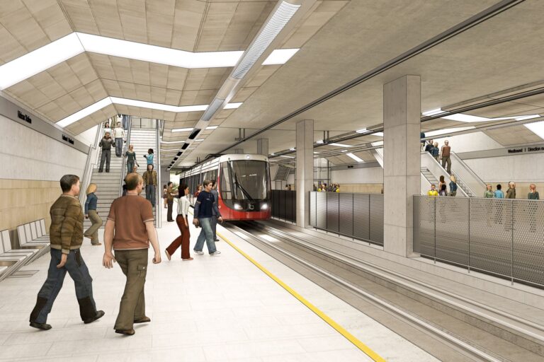 Rendered Underground Station